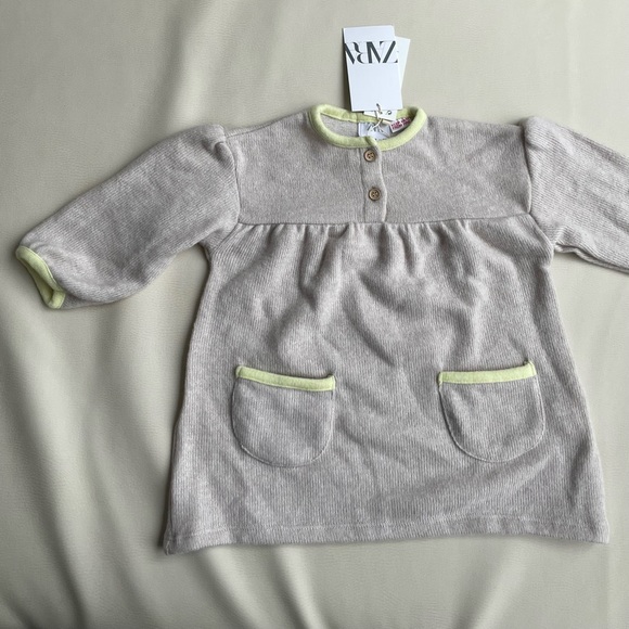 Zara Baby Sweater Knit Dress 9-12month - Picture 3 of 12
